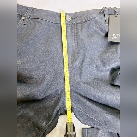 NWT Kut From The Cloth"The Toothpick Skinny"Plus-size Mia dark metallicfin. jean - Picture 3 of 13